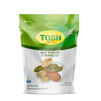 Pasabocas Tosh Nueces Y Semillas Paquete x 250 gr  