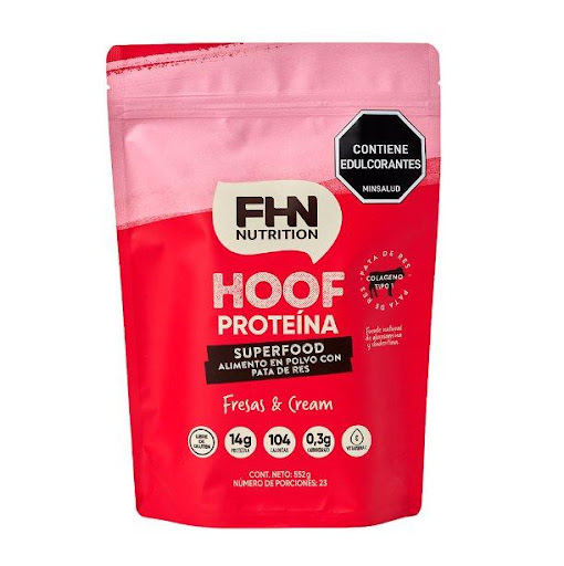 proteina HOOF POWDER  FRESAS&CREAM, 552 gr FHN NUTRITION 552 gr x 1