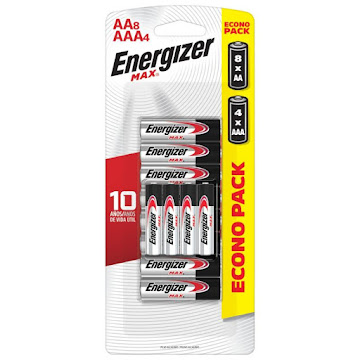 Pila Energizer Max Aaa-4 Aa-8 Caja x 12 und  