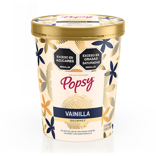 Helado Popsy Vainilla Gourmet x 1 lt