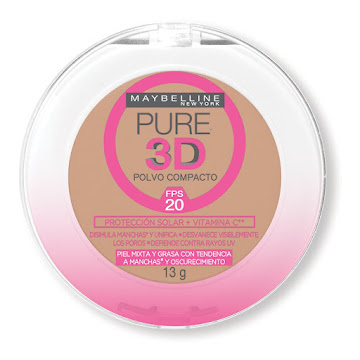 Polvo Maybelline Pure 3d Fps 20 Tono 130 x 9 gr x 1 und  