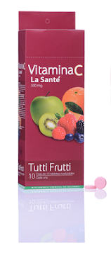 La Santé Vitamina C 500 mg Sabor Tutti Frutti Caja x 100 und  