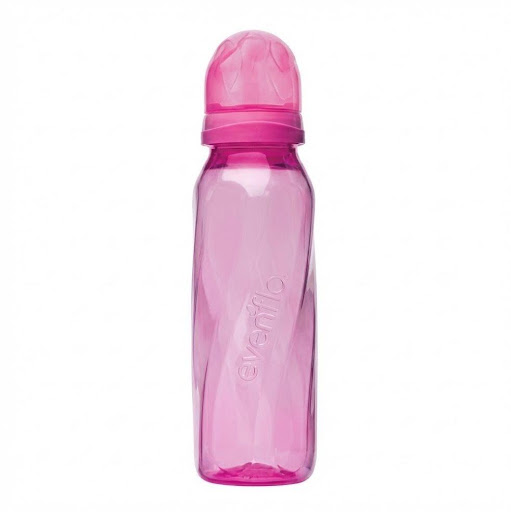 Biberon 8 OnzasTwist Entintado Rosado - Evenflo Evenflo Frasco x 1 Unid Biberón Twist 240ml/8oz
Biberón con botella twist hexagonal de polipropileno entintado.
Mamila anatómica  con Micro Air Vents, material de silicón grado alimenticio, con alas que se adaptan a las comi