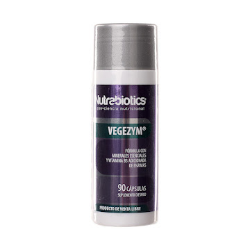 Vegezym Nutrabiotics Frasco x 90 Cápsulas  