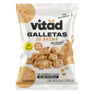 Galleta De Avena Vitad   Sin Azúcar x 30 gr  