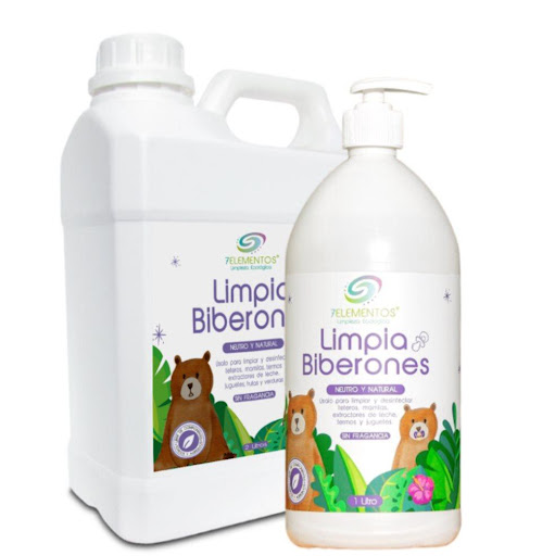 KIT LIMPIA BIBERONES, 7 ELEMENTOS, NEUTRO Y NATURAL, 1L + REPUESTO 7 ELEMENTOS 1 L + REPUESTO x 1 Limpia Biberones Neutro y natural, Úsalo para limpiar y desinfectar:
Teteros, mamilas, extractores de leche, frutas, verduras, termos. vajillas y juguetes. Formulado con ingredientes de origen vegetal