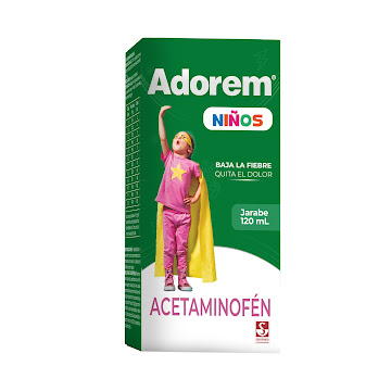 Adorem Niños Acetaminofen 150mg/5ml Siegfried Jarabe Frasco x 120 ml  