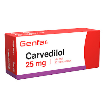 Carvedilol Genfar 25 mg Caja x 30 Comprimidos  