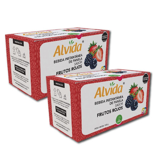 Aromática Alvida Panela Frutos Rojos X 6 Gr Display X 22 Unds Pack X 2 Alvida Display x 22 Aromática Alvida Panela Frutos Rojos X 6 Gr Display X 22 Unds