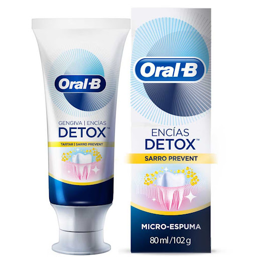 Crema dental Oral-B Encías Detox Sarro Prevent Caja x 80 ml