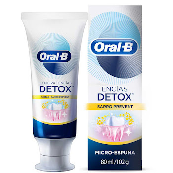 Crema dental Oral-B Encías Detox Sarro Prevent Caja x 80 ml  