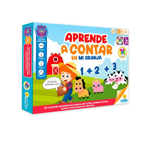 Juegos de Aprendizaje Aprende A Contar En Mi Granja Ronda Ronda Caja x 1 ¡Aprende a contar de una manera divertida! Juega y compara cantidades en nuestra granja para aprenderlos números y como estos se agrupan en unidades y decenas.Refuerza habilidades: Conteo + Descomposi