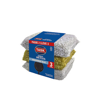 Esponja Task Oro Plata X   3 Und  
