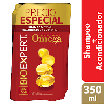 Shampoo Bioexpert Omega + Acondicionador x 350 ml  