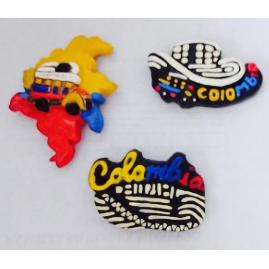 Imán Artesanal Branddu Colombiano Surtido x 1 und   