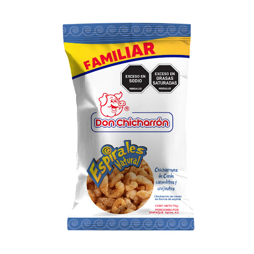Chicharrones Don Chicharrón Espiral Sabor Natural x 70 gr