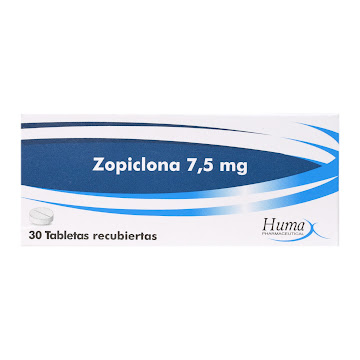 Zopiclona 7.5mg Humax Caja x 30 Tabletas  