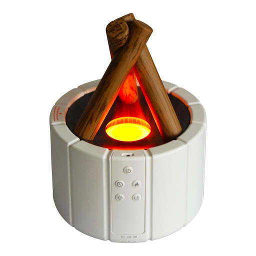 Humidificador Difusor De Aroma Efecto Fogata Con Luz LED USB UNIMARC Unidad x 1