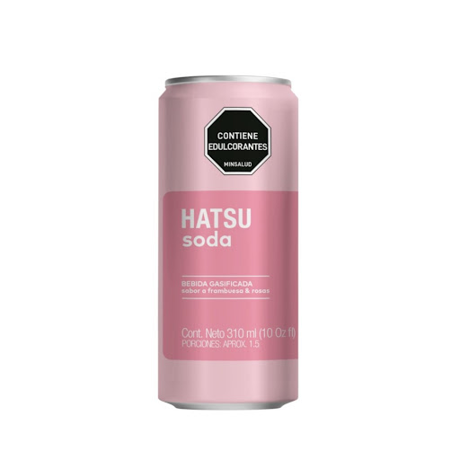 Soda Hatsu Frambuesas, Rosas Lata x 310 ml