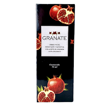 Crema Facial Hidratante Y Nutritiva Con Aceite De Granada 100% Orgánico x 75 ml  