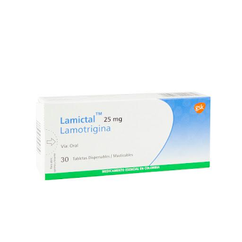 Lamictal 25 mg Caja x 30 Tabletas  