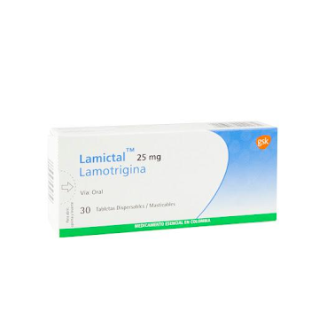 Lamictal 25 mg Caja x 30 Tabletas  