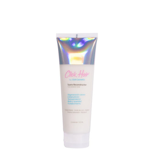 Suero Reconstructor  X 120 ML Click Hair Envase x 1 Sérum capilar multifuncional como termoprotector, antifrizz, crema para peinar y tratamiento restaurador.


INGREDIENTES:
Aceite de coco
Keratina
Proteína hidrolizada
Vitamina E