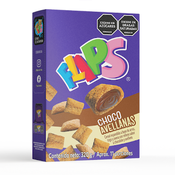 Cereal Flips Choco   Avellana Caja x 320 gr  