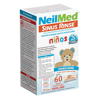 Neilmed Polvo Solución Salina Estéril Cloruro De Sodio Caja x 60 Sobres  