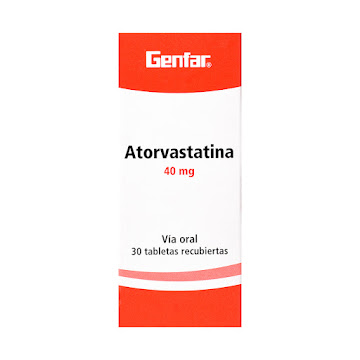 Atorvastatina 40 mg Genfar Caja x 30 Tabletas  