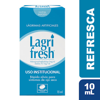Lágrimas Artificiales Lagrifresh Hidroxipropilmetilcelulosa 3mg Gotas Frasco x 15 ml  