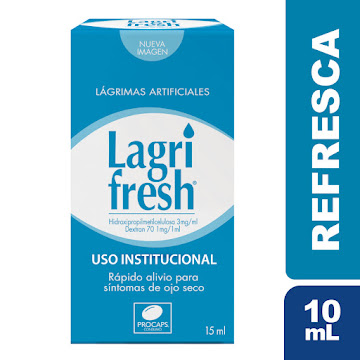 Lágrimas Artificiales Lagrifresh Hidroxipropilmetilcelulosa 3mg Gotas Frasco x 15 ml   