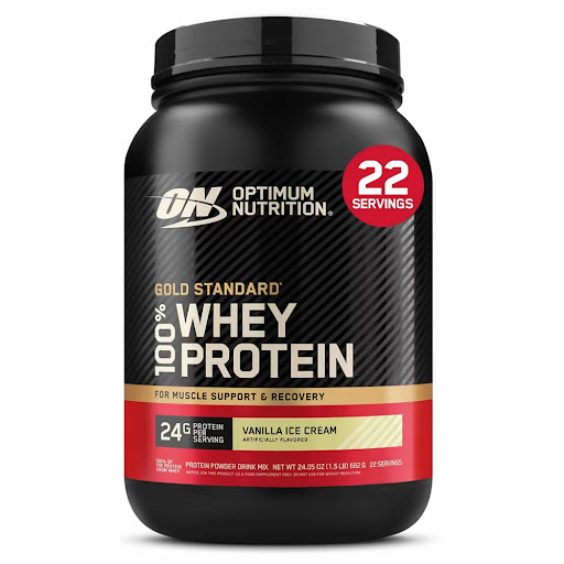 Proteína Gold Standard 100 Premium Nutrition Group Vanilla Ice Cream Tarro x 1.5 Lb