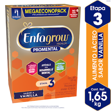 Alimento Lácteo Enfagrow Promental Vainilla Etapa 3 Lata x 1650 gr  