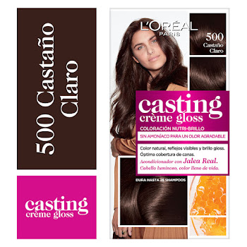 Kit Tinte L´Oreal Casting Creme Gloss Castaño Claro 500 x 1 und  