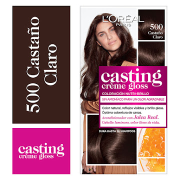 Kit Tinte L´Oreal Casting Creme Gloss Castaño Claro 500 x 1 und  