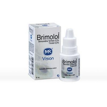 Brimolol Brimonidina Tartrato + Timolol 0.2%/0.5% Solución Oftálmica MK Frasco x 5 ml  