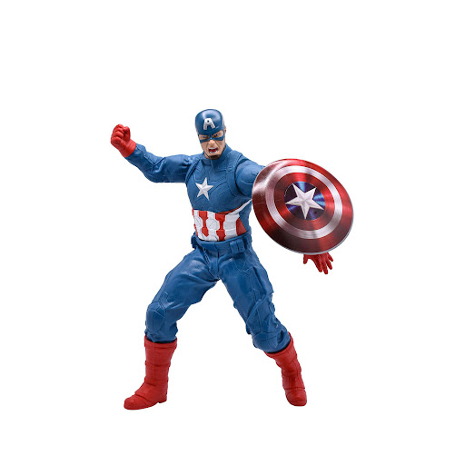 Figura Capitán América Marvel 50 Cms Marvel Caja x 1 The avengers y tus personajes favoritos del UMC ahora en figuras coleccionables. Crea tu colección y utiliza tu imaginación para crear tus propias misiones y batallas épicas. Dale vida a tus p