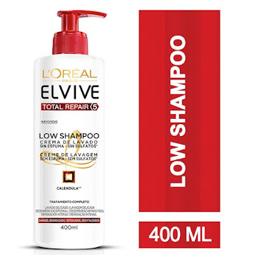 Crema De Lavado Elvive Total Repair 5 Low Shampoo x 400 ml  