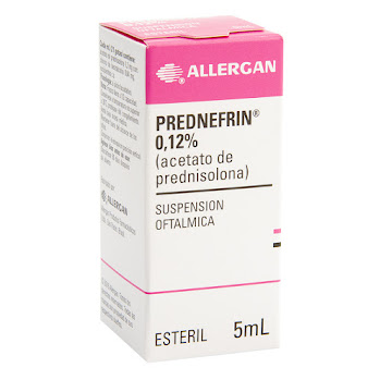 Prednefrin 0.12% Sus.   Oftálmica Frasco X5Ml. All Acetato Prednisolona  
