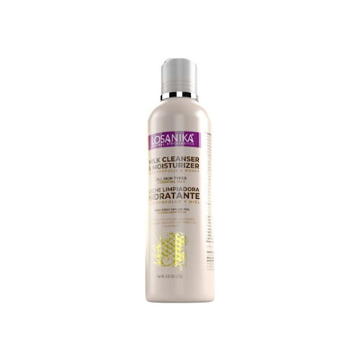 Limpiadora Facial Leche Hidratante con Propóleo y Miel LOSANIKA 120g x 1 Tecnología vegetal que desmaquilla, limpia e hidrata en un solo paso. Con propóleo, miel y extractos botánicos, elimina impurezas y maquillaje sin resecar. Ayuda a proteger la barrera cutánea y deja l