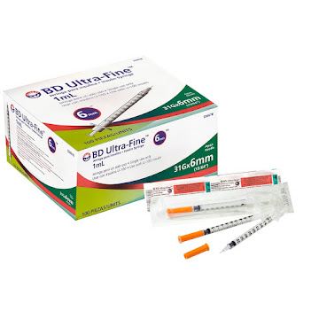 Jeringa Ultra Fine 6mm 31G 1ml Caja x 100 und  