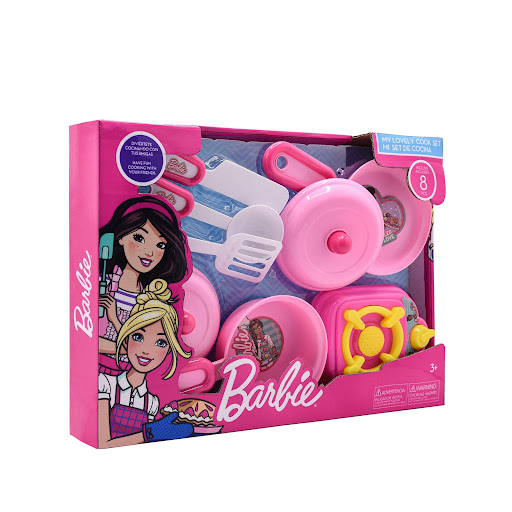 Set De Cocina 8 Piezas Barbie Barbie Caja x 8 undefined