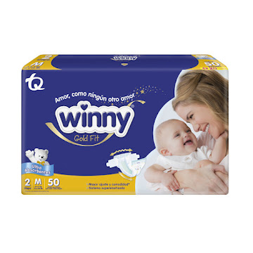 Pañal Winny Gold Etapa 2 x 50 und + Toallitas Húmedas x 20 und  