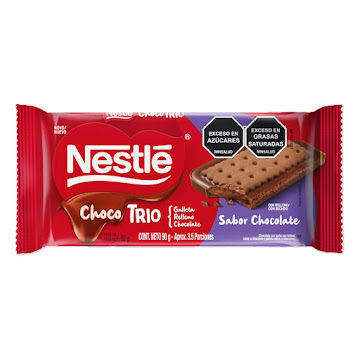 Galleta Nestlé Chocotrio   Chocolate x 90 gr  