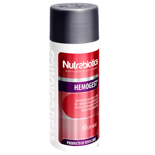 Hemogest Sal De   Glucosamina Nutrabiotics Frasco x 60 cap