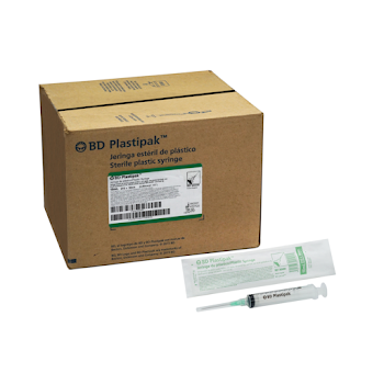 Jeringa BD Plastipak 21x1.5 Embolo Caucho x 5 ml  