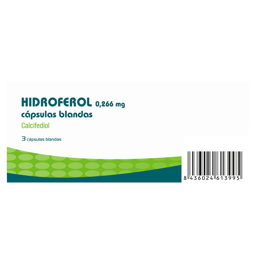 Hidroferol Calcifediol 0,266mg Faes Farma x 3 Cápsulas