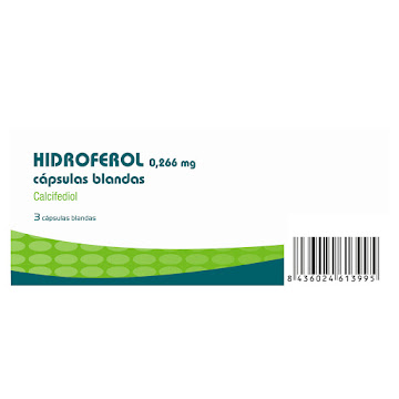Hidroferol Calcifediol 0,266mg Faes Farma x 3 Cápsulas  