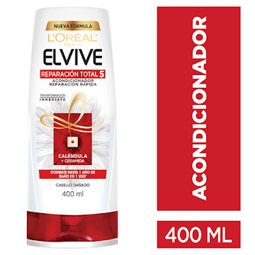 Acondicionador L´OREAL   ELVIVE reparación total 5+ reparador x400ml     